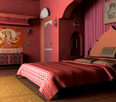 Dormitorios estulo hindú. Indian Style Bedroom
