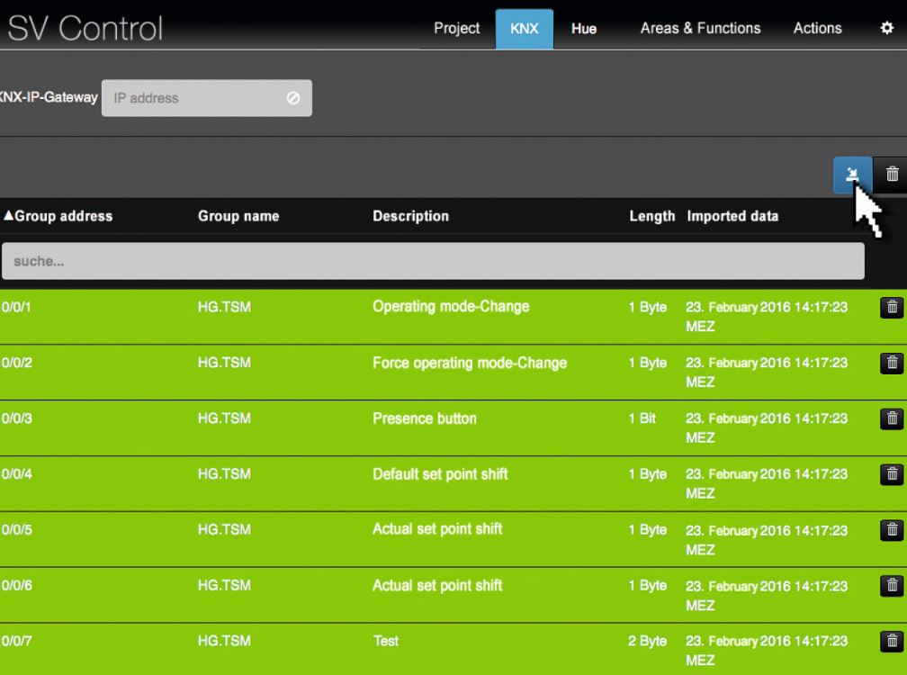 Control movil Jung Smart Visu Server para smartphone, tablet o PC. Sistema KNX