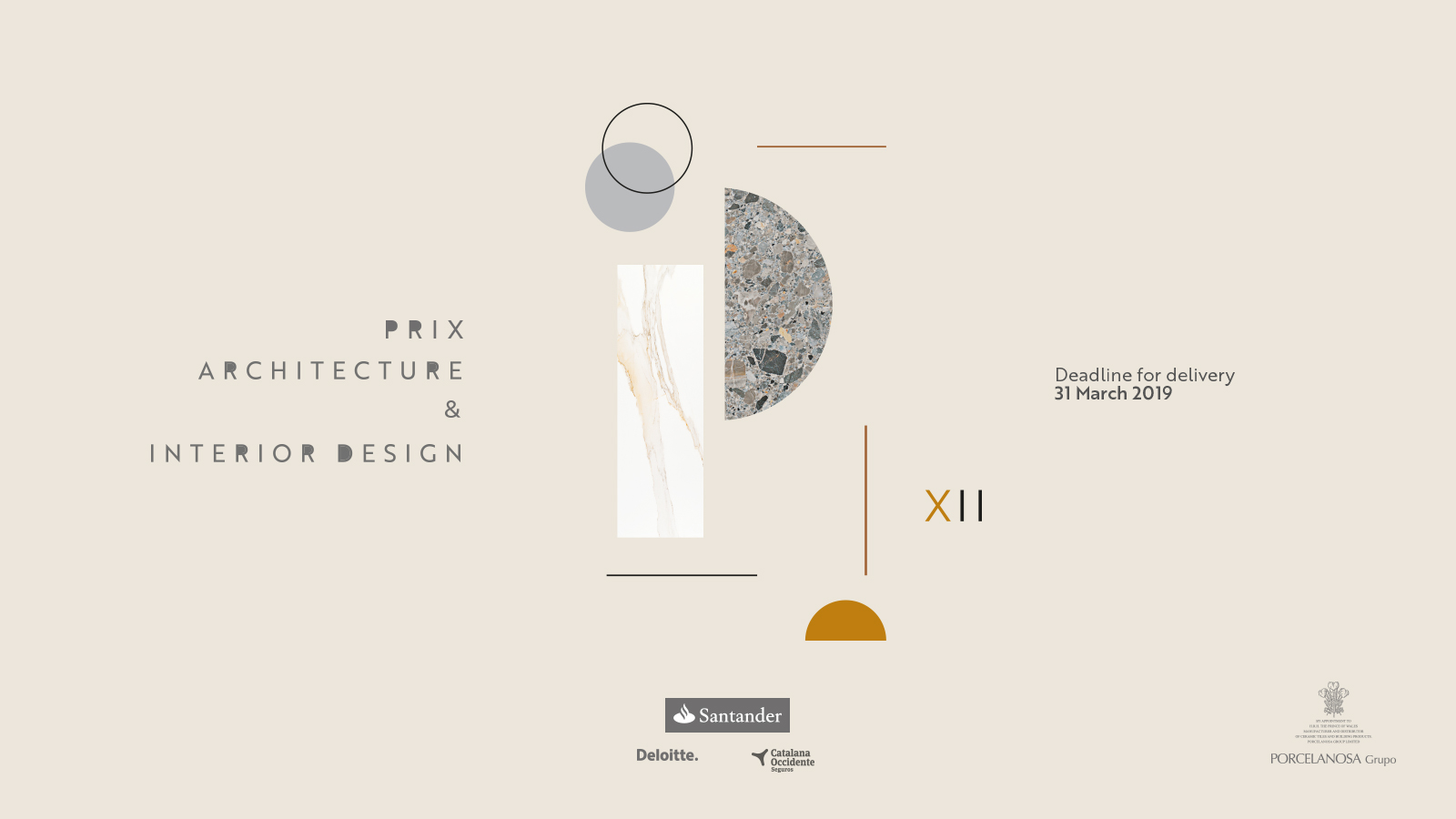 concursos de diseño 2019, design challenge 2019 Porcelanosa. Premios interiorismo y arquitectura