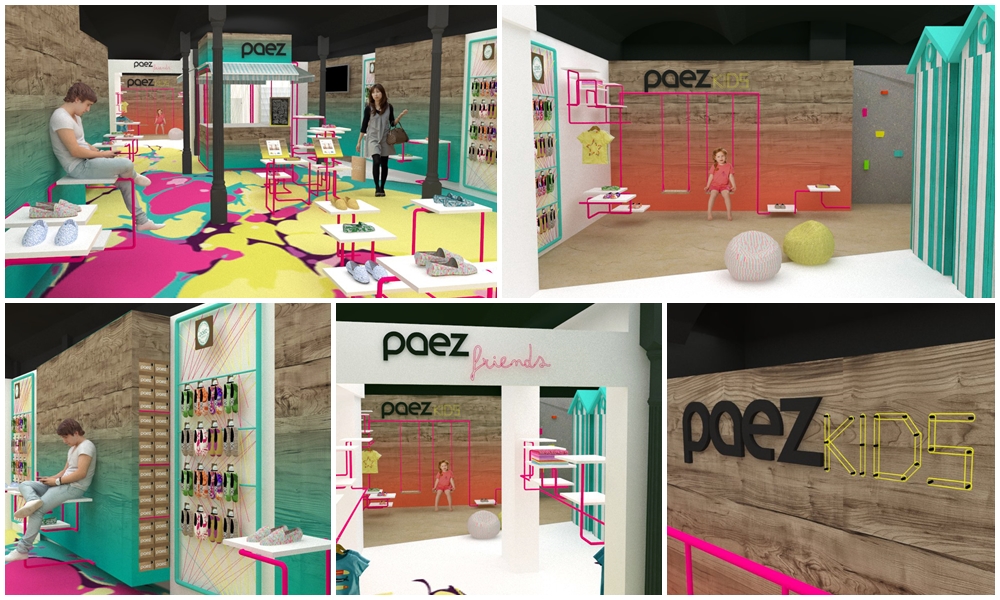 Propuesta de diseño de flagship store de Paez en BCN